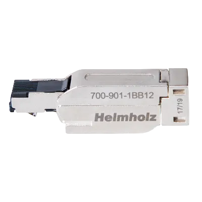 Helmholz Industrial Ethernet connector, 180°, RJ45. EasyConnect® 1000 Mbps (CAT-6)