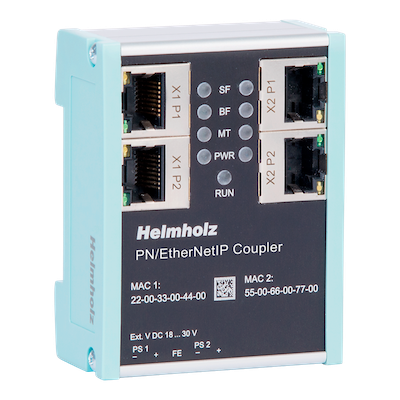 Helmholz PROFINET to EtherNet/IP coupler