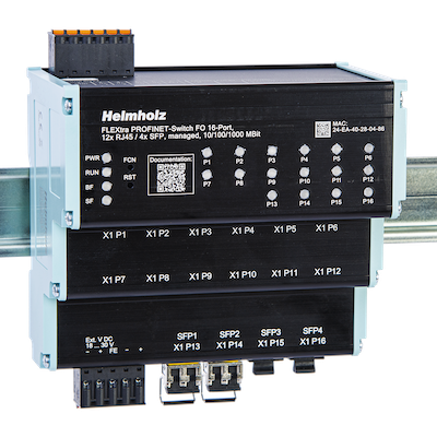 Helmholz FLEXtra stage managed PROFINET switch