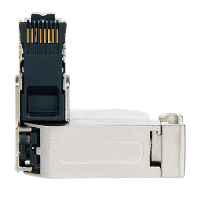 Helmholz Industrial Ethernet connector, 90°, RJ45, EasyConnect® 1000 Mbps (CAT-6)