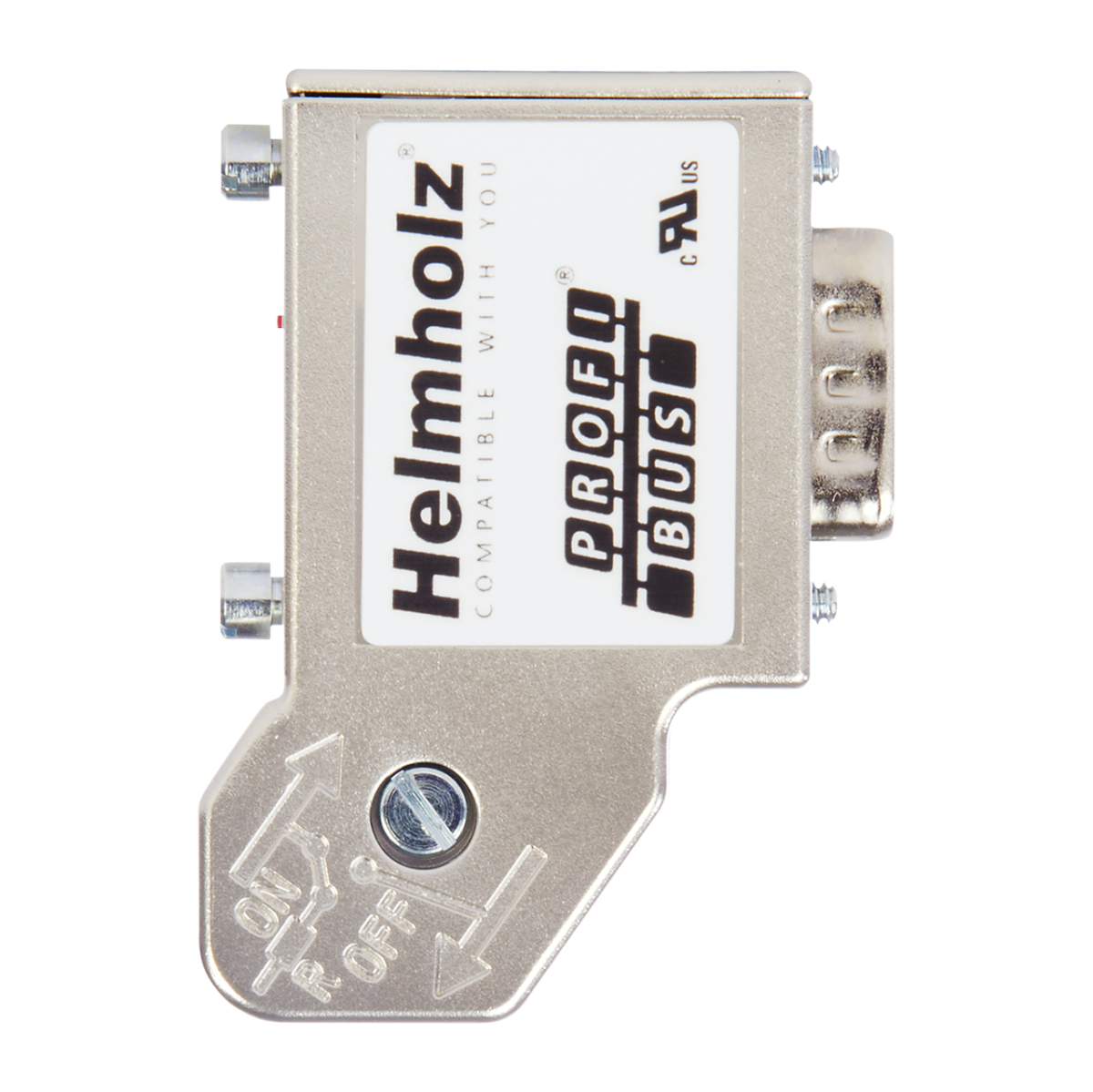 Helmholz PROFIBUS connector 35° screw terminal without PG