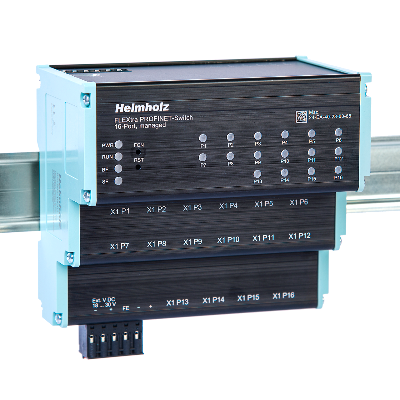 Helmholz FLEXtra stage managed PROFINET switch