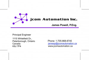 Jcom Automation Inc Logo and Contact