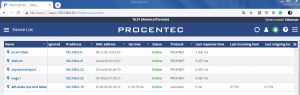 Procentec Device List Image