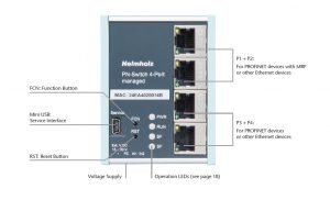 Helmholz 4-port Manage industrial Switch